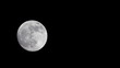 Full Moon - clear sky,  timelapse