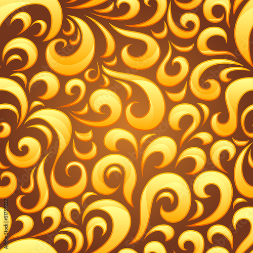 Vector: Abstract seamless floral pattern. Abstract seamless floral pattern.