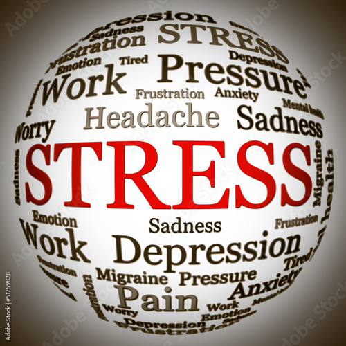 Illustration: Stress related text arrangement Stress related text arrangement