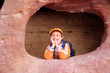 funny boy in Petra, Jordan