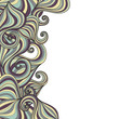 Banner with waves pattern and place for your text in vector.
