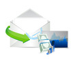 Illustration: business envelope email illustration design business envelope email illustration design