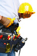 Worker With A Tool Belt. Const...