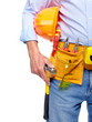 Worker with a tool belt.