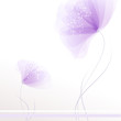 vector background with soft flowers
