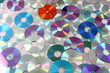 CD and DVD as background