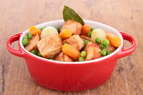 Photo: casserole with vegetables and meat casserole with vegetables and meat