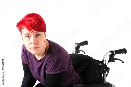 Photo: Rollstuhlfahrerin Rollstuhlfahrerin