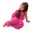 enfant en sari traditionnelle hindou