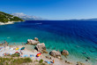 Beautiful Beach and Adriatic Sea with Transparent Blue Water nea