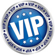 Button "VIP" Blue/Silver