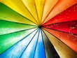 Soap bubbles and multi-coloured background