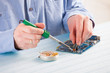 Photo: Soldering Soldering