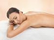 beautiful woman in spa salon