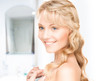 lovely woman in towel