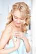 lovely woman in towel