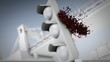 Video: Paint splattering, slow motion Paint splattering, slow motion