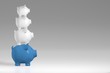 Piggy bank - stack of pigs