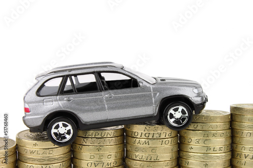 Photo: Car On Coins Car On Coins
