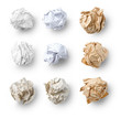 Set of  Crumpled Paper