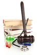 Concept of forensic medicine close up
