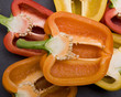 Orange Bell Pepper Closeup
