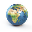 Detaily fotografie puzzle planet earth