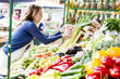 Young woman at the market