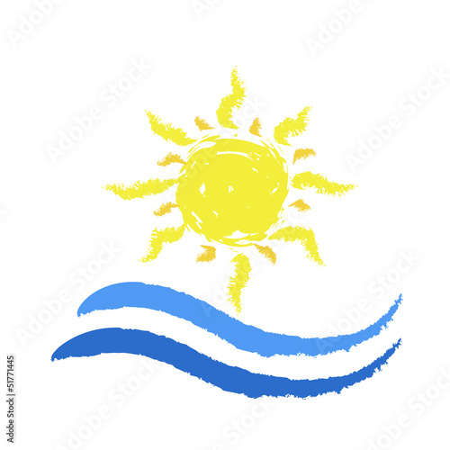 Vector: Sea and Sun - Holidays Sea and Sun - Holidays