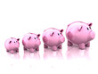 piggy banks savings growth 3d illustration