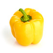 sweet yellow pepper isolated on white background