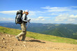 Summer hiking in the mountains.