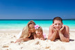 Photo: Happy family on tropic vacation Happy family on tropic vacation