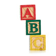 wooden cube alphabet