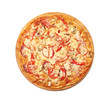 Tasty pizza with vegetables,