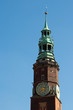 Church tower in Wroclaw, Breslau, Poland.