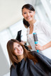 Photo: Woman at the hairdresser Woman at the hairdresser