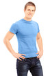 Young and handsome casual man posing