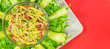Home made Thai mango fruit salad, Somtam.