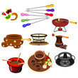 Vector: Fondue icons Fondue icons