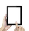 tablet in hands