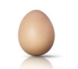 Photo: egg isolated on white background with egg isolated on white background with