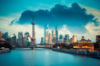 beautiful shanghai in dusk