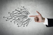 Foto: Hand shooting gesture with arrows Hand shooting gesture with arrows