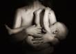 Breast Feeding. Baby In The Ar...