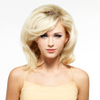 Photo: Beautiful blond woman with style hairstyle Beautiful blond woman with style hairstyle