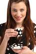 Frau mit Kaffee