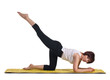mature woman doing fitness exercise