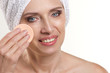 mature woman doing spa procedure