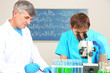 Physician and assayer during research on room background